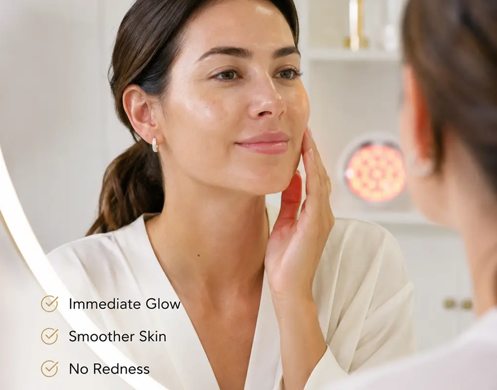 Relaxing spa facial session