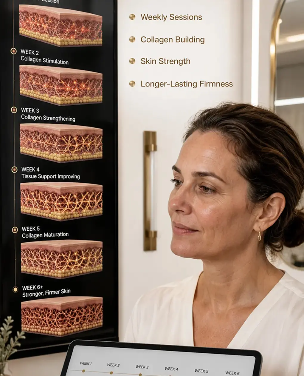 Relaxing spa facial session